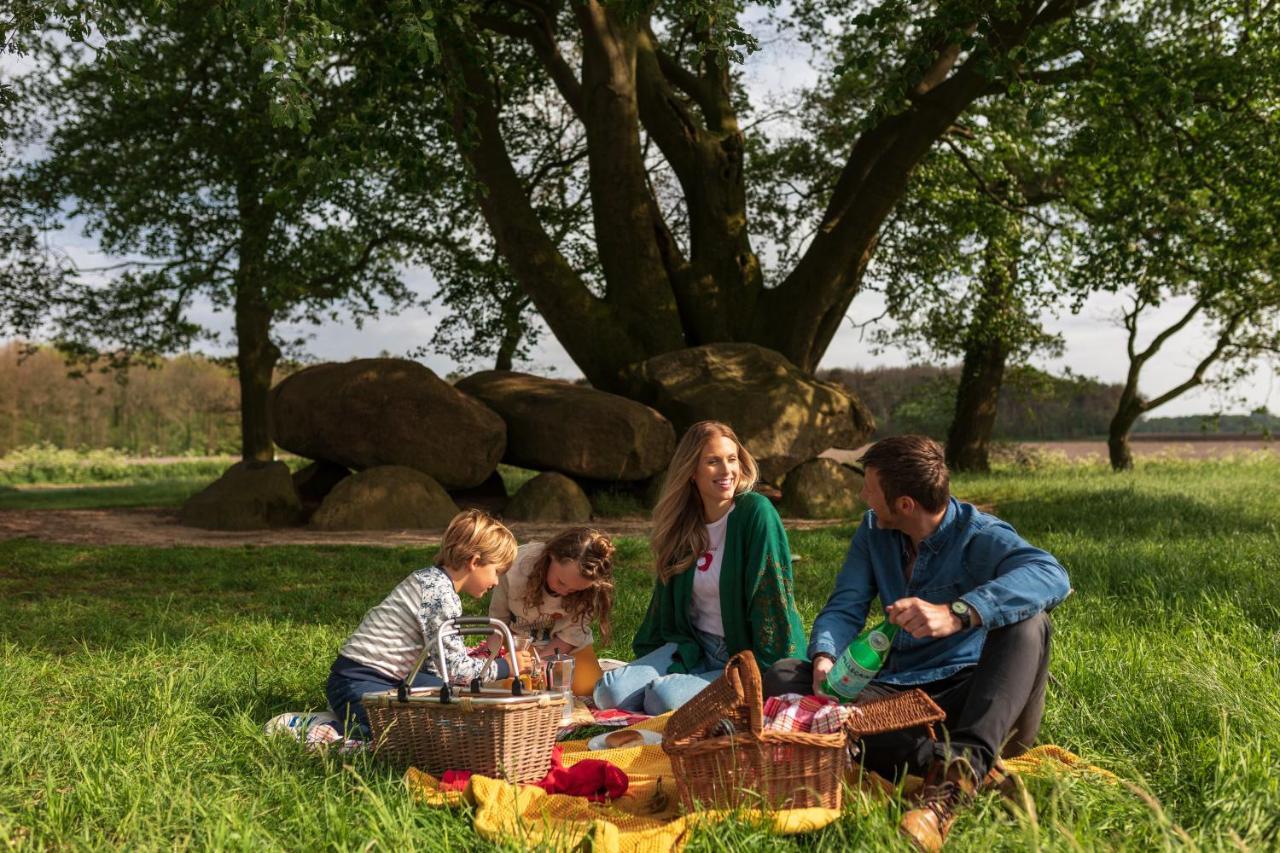 4P Chalet Tolve Met 4 Fietsen Vlakbij Natuurgebieden Drents Friese Wold, Fochteloerveen En Gevangenisdorp Veenhuizen Oosterwolde  المظهر الخارجي الصورة